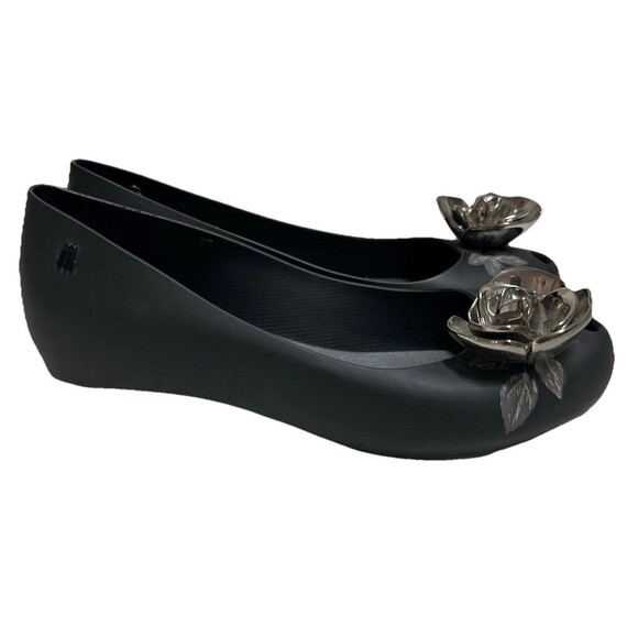 Melissa Disney Beauty & The Beast Rose Ltd Edition Ballerina Flat Shoes US 6 New - Picture 2 of 11